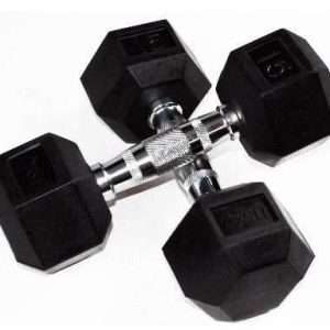 Troy Barbell Rubber Hex Dumbbells