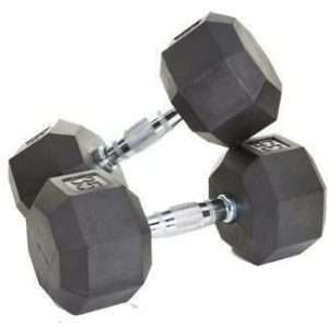 Troy Barbell 8-Sided Rubber Encased Dumbbells