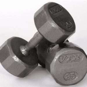 Troy Barbell 12-Sided Solid Gray Dumbbells