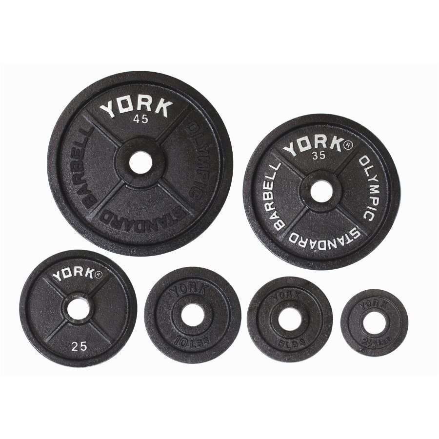 York 2″ Legacy Cast Iron Precision Milled Olympic Plate
