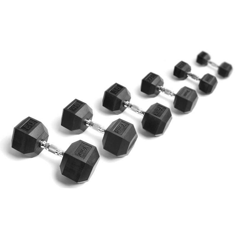 York Rubber Hex Dumbbell Sets (5-50, 55-100, 105-125)