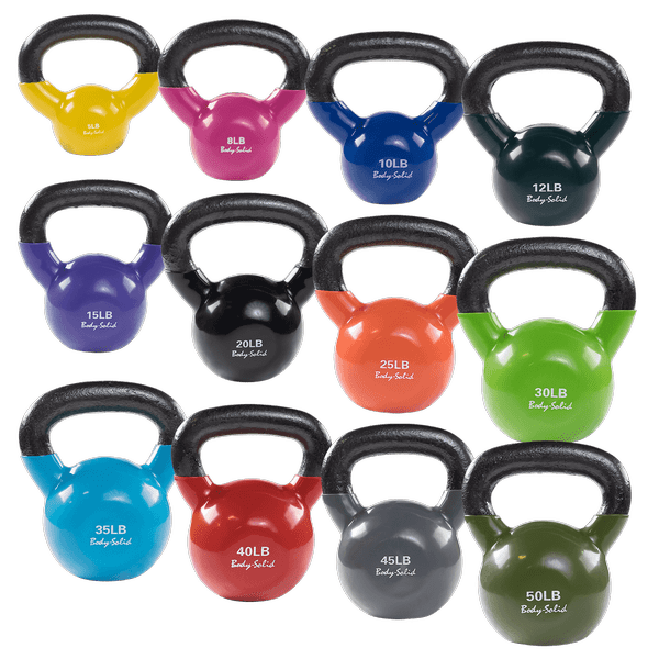 Body Solid Vinyl Dipped Kettlebells