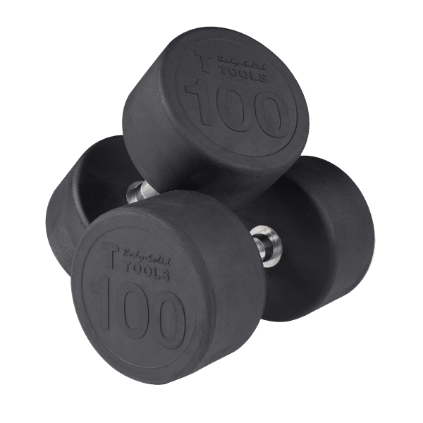 Body Solid Round Rubber Dumbbells